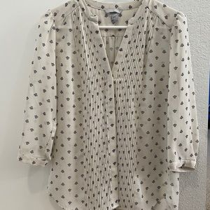 H&M Button Down Tunic Top